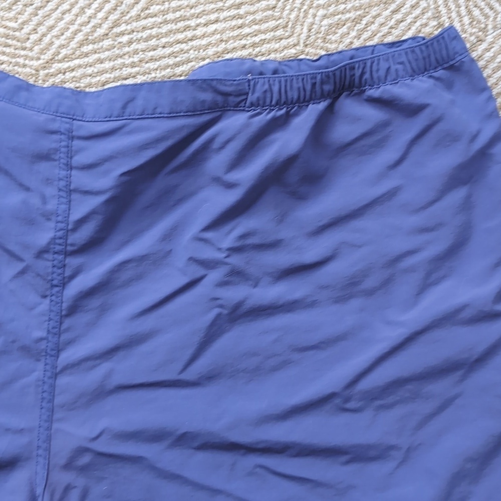 LL Bean Nylon Drawstring Elastic Waist Quick Dry Shorts Blue Purple Packable 2X - Picture 4 of 7